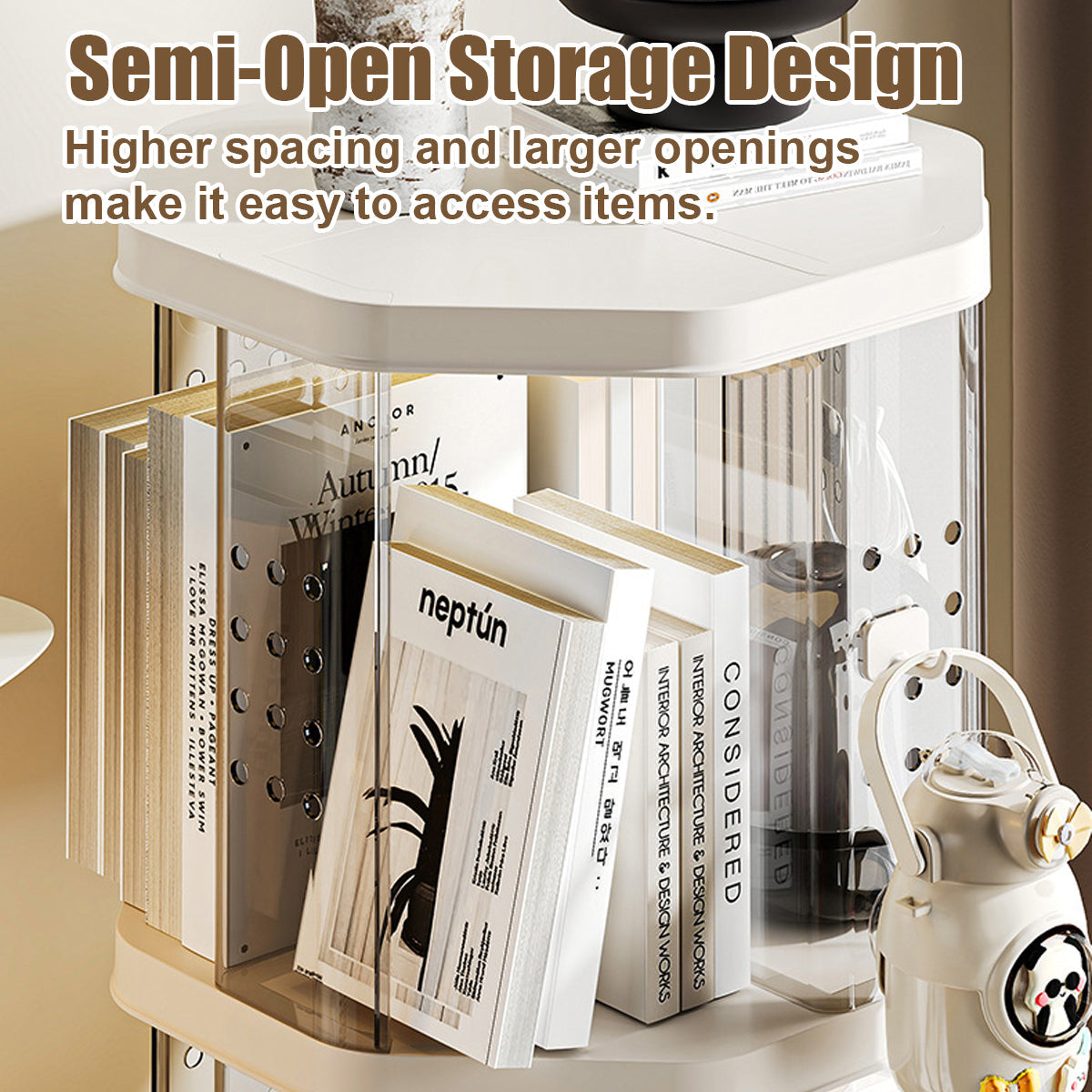 Swivel Bookshelves Two Sizes Home Organiser | StorageOZ