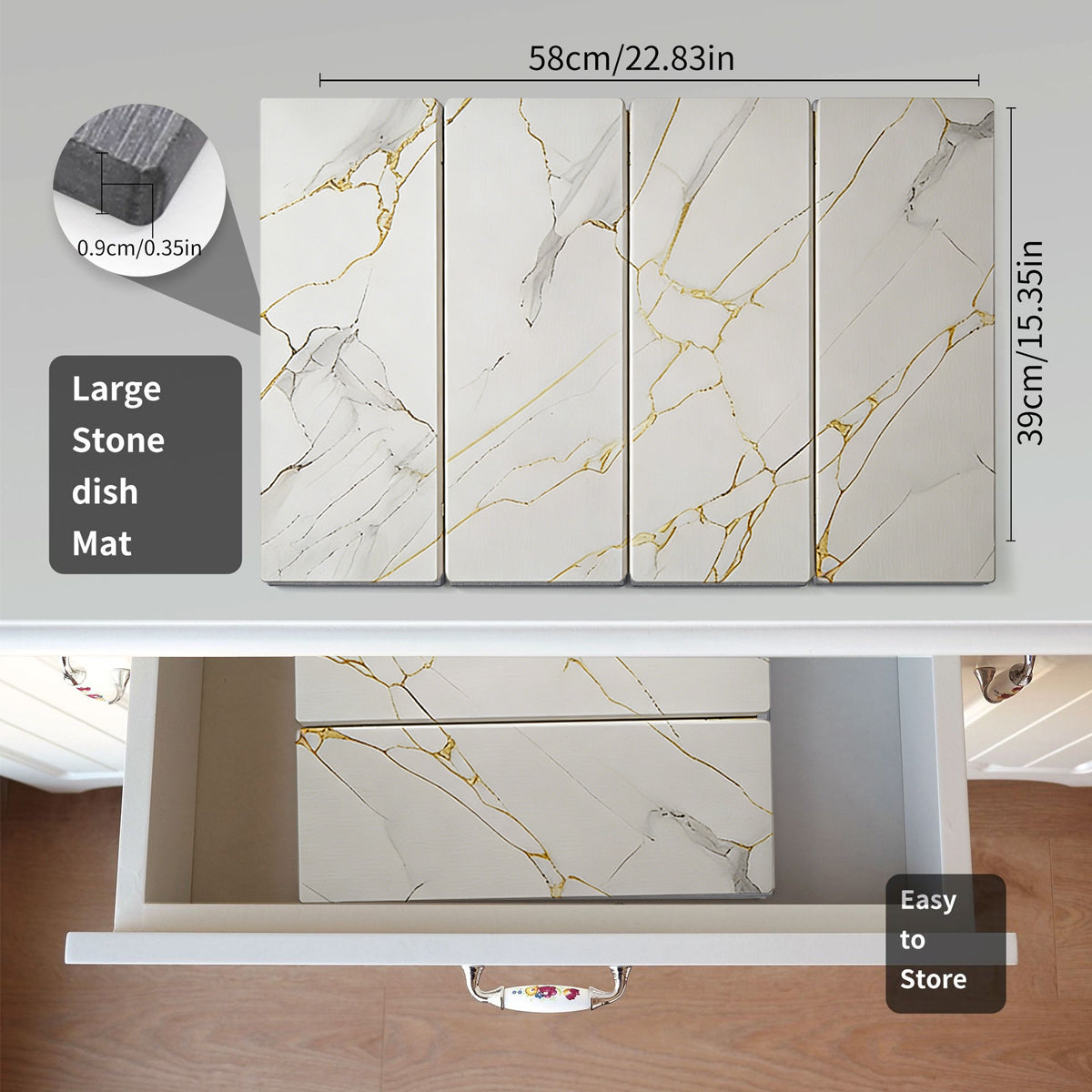 Foldable Diatom Dish Mat Two Colours Set | StorageOZ