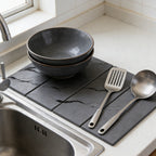 Foldable Diatom Dish Mat Two Colours Set | StorageOZ