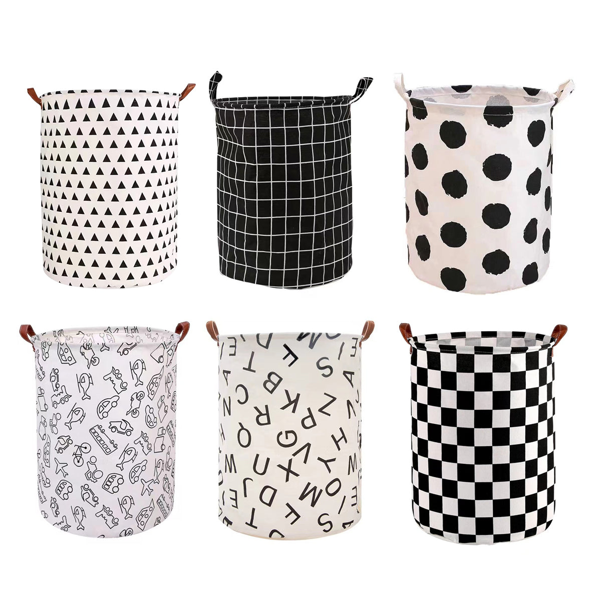 Foldable Printed Laundry Basket Six Prints | StorageOZ