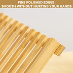 Foldable Bamboo Dish Rack Two Grid Counts | StorageOZ
