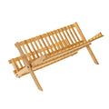 Foldable Bamboo Dish Rack Two Grid Counts | StorageOZ