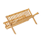 Foldable Bamboo Dish Rack Two Grid Counts | StorageOZ