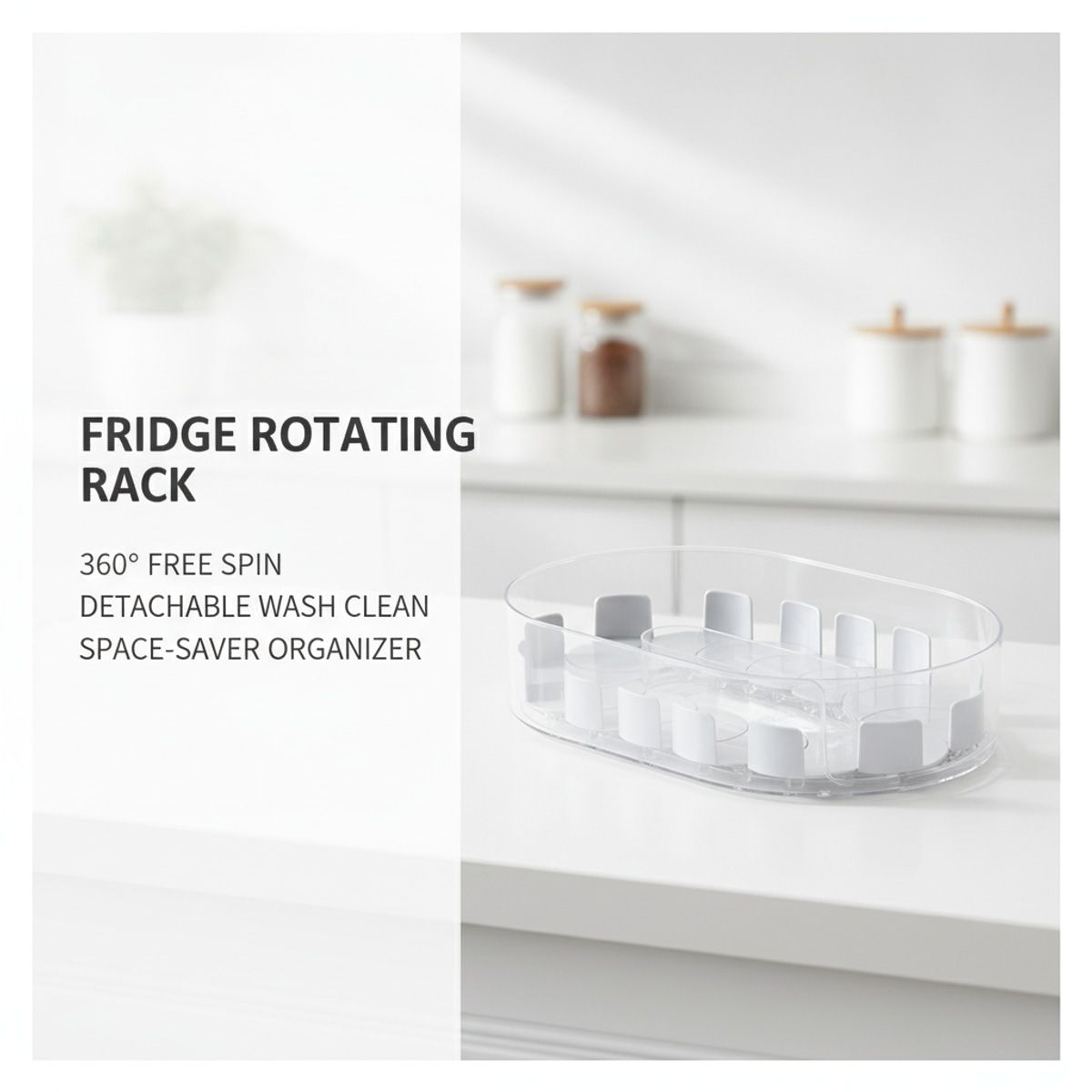 Fridge Rotating Condiment Rack Organiser | StorageOZ