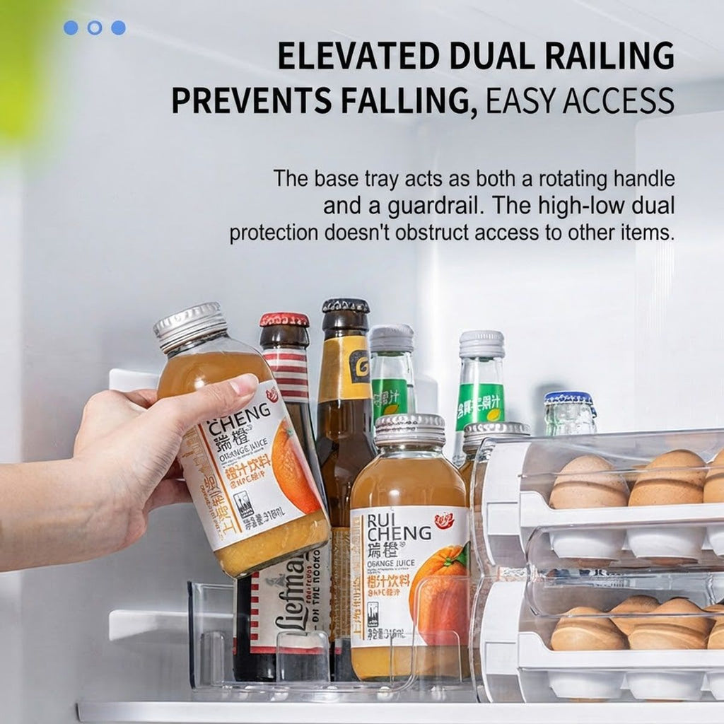 Fridge Rotating Condiment Rack Organiser | StorageOZ