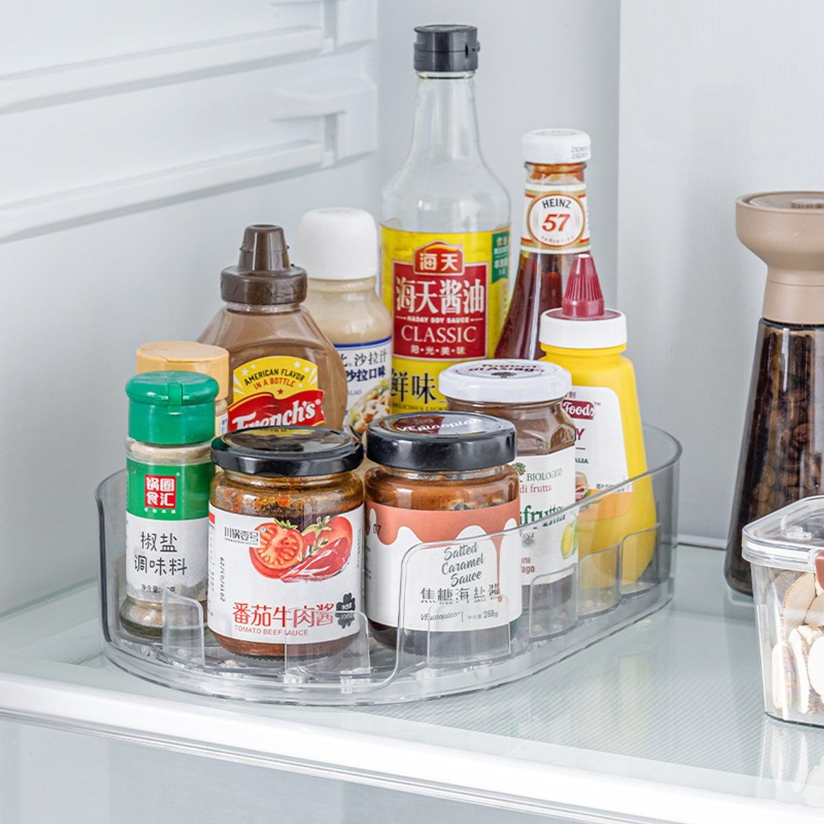 Fridge Rotating Condiment Rack Organiser | StorageOZ