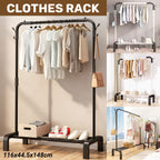 130cm Metal Clothes Rack Two Colours Set | StorageOZ