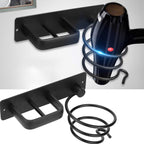 Wall Hair Dryer Holder Two Finishes Rack | StorageOZ