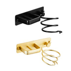 Wall Hair Dryer Holder Two Finishes Rack | StorageOZ