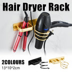 Wall Hair Dryer Holder Two Finishes Rack | StorageOZ