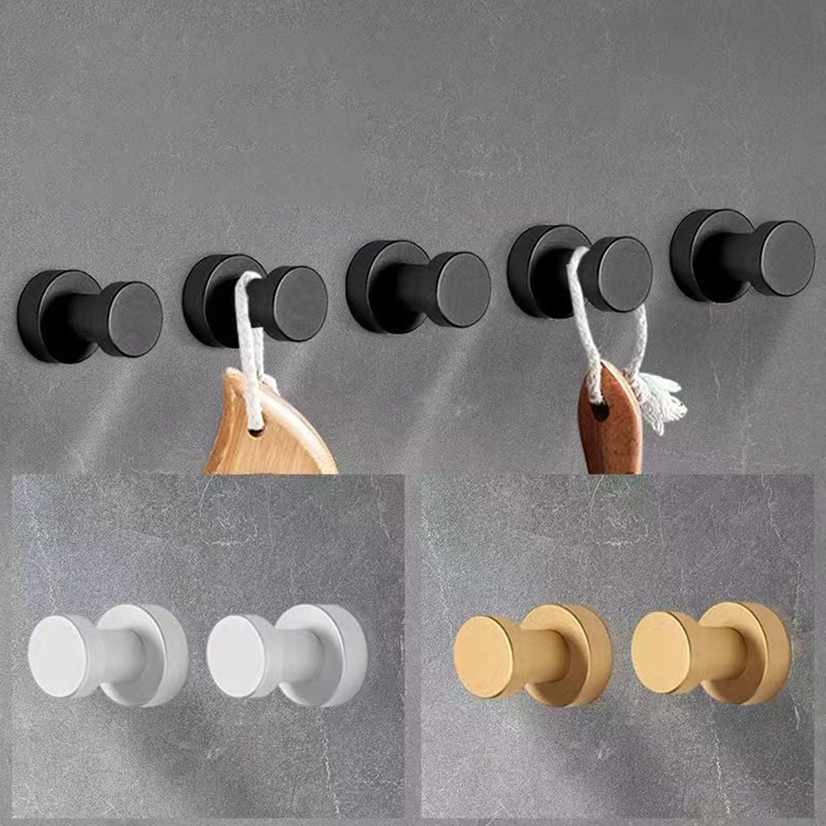 Stainless Wall Hooks Three Colours Organiser | StorageOZ