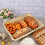 6 Pcs Cream Rattan Style Baskets Set Set | StorageOZ