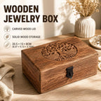 Wood Look Jewellery Storage Box Organiser | StorageOZ