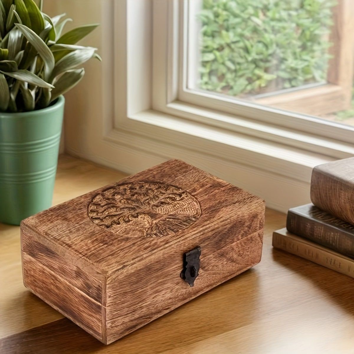 Wood Look Jewellery Storage Box Organiser | StorageOZ