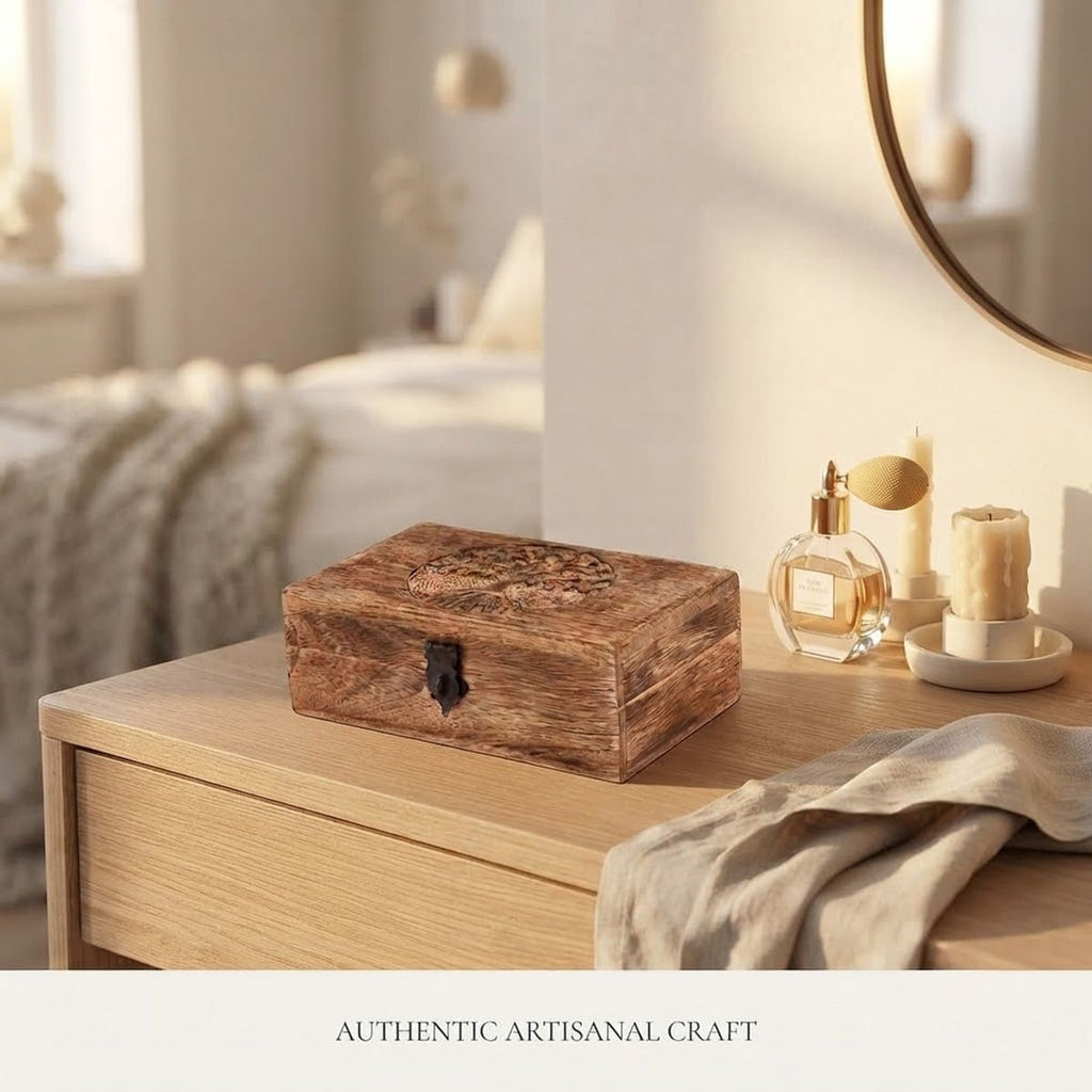 Wood Look Jewellery Storage Box Organiser | StorageOZ