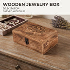 Wood Look Jewellery Storage Box Organiser | StorageOZ