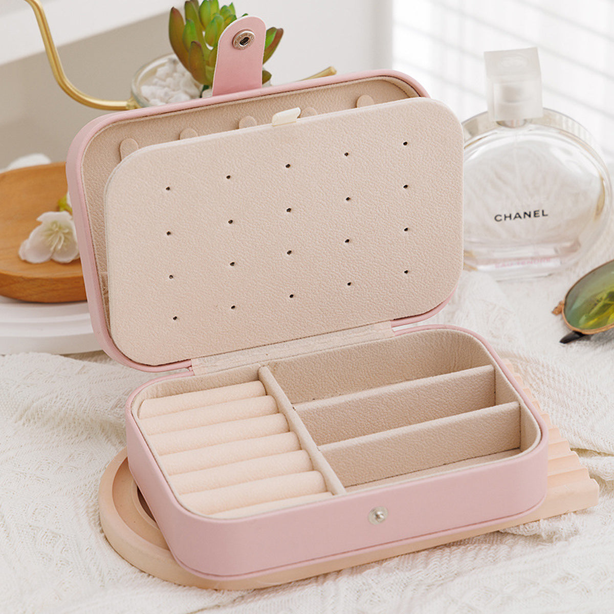 Portable Jewellery Travel Box Two Colours | StorageOZ