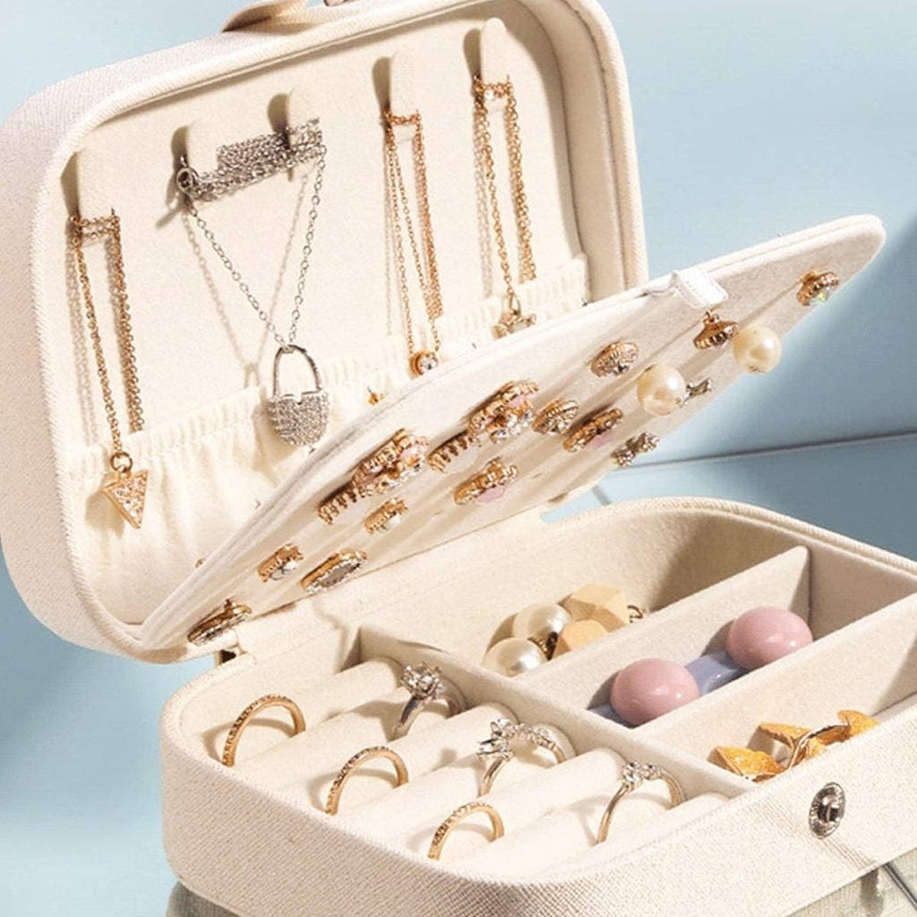 Portable Jewellery Travel Box Two Colours | StorageOZ
