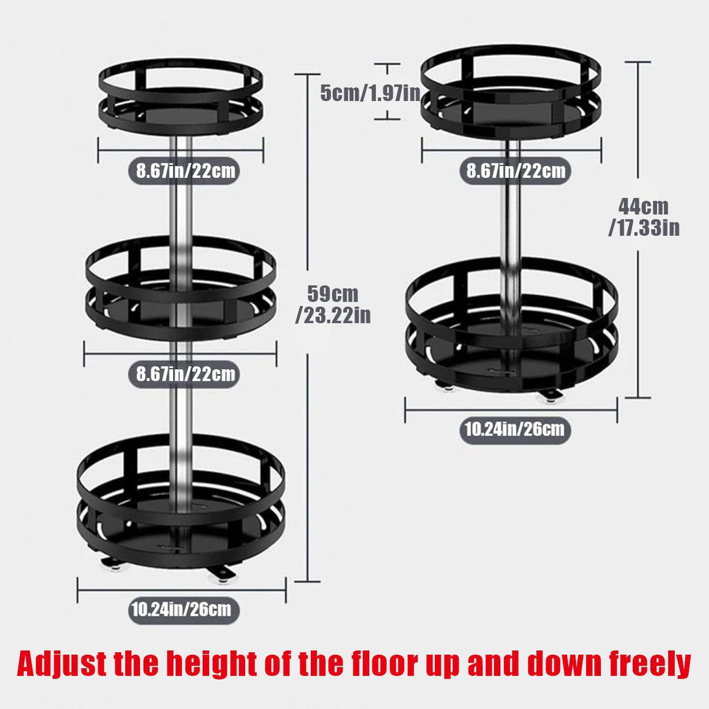 Rotating Countertop Spice Rack Two or Three Tier | StorageOZ