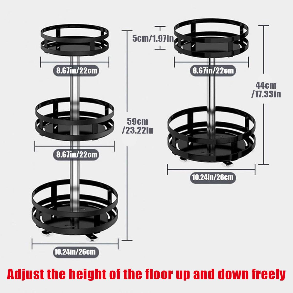 Rotating Countertop Spice Rack Two or Three Tier | StorageOZ