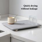 Rectangular Diatom Drain Mat Two Colours | StorageOZ