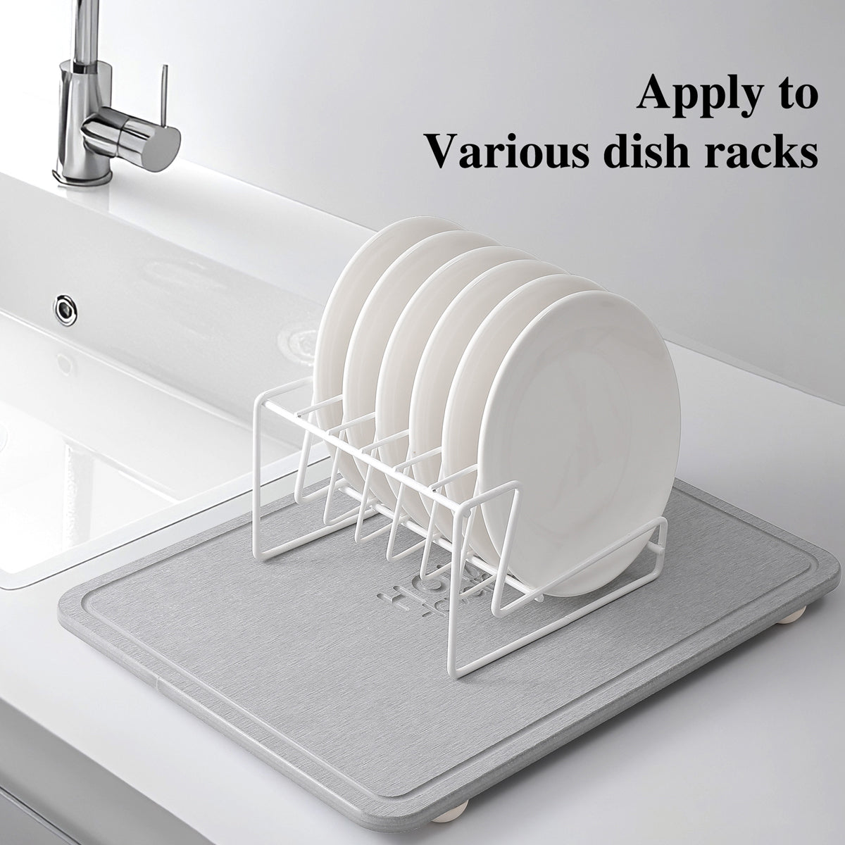 Rectangular Diatom Drain Mat Two Colours | StorageOZ