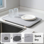Rectangular Diatom Drain Mat Two Colours | StorageOZ