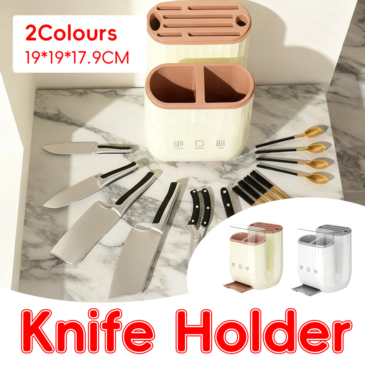 Knife Board Holder Two Colours Organiser | StorageOZ