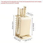 Cream Kitchen Knife Storage Rack Organiser | StorageOZ