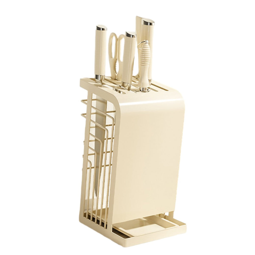 Cream Kitchen Knife Storage Rack Organiser | StorageOZ