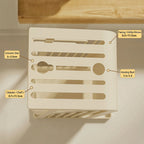 Cream Kitchen Knife Storage Rack Organiser | StorageOZ