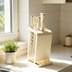 Cream Kitchen Knife Storage Rack Organiser | StorageOZ