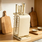 Cream Kitchen Knife Storage Rack Organiser | StorageOZ