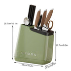 Green Kitchen Knife Storage Rack Organiser | StorageOZ