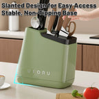 Green Kitchen Knife Storage Rack Organiser | StorageOZ