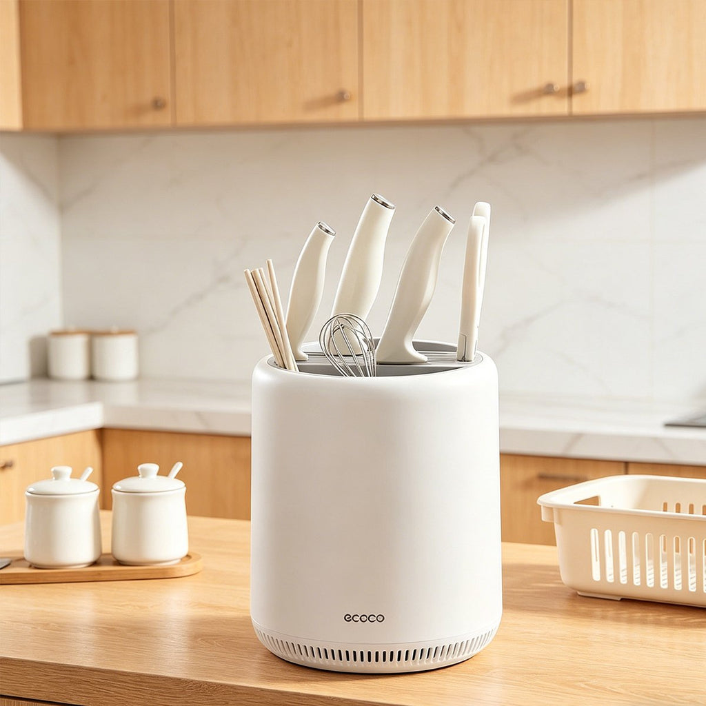 Off White Grey Kitchen Knife Rack Organiser | StorageOZ