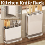 Pearl White Kitchen Knife Storage Rack Set | StorageOZ