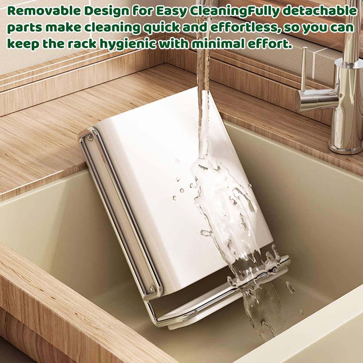 Pearl White Kitchen Knife Storage Rack Set | StorageOZ
