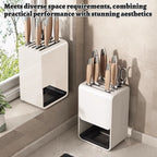 White Kitchen Knife Storage Rack Organiser | StorageOZ