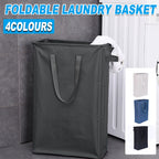 Slim Foldable Oxford Laundry Basket Four Colours | StorageOZ