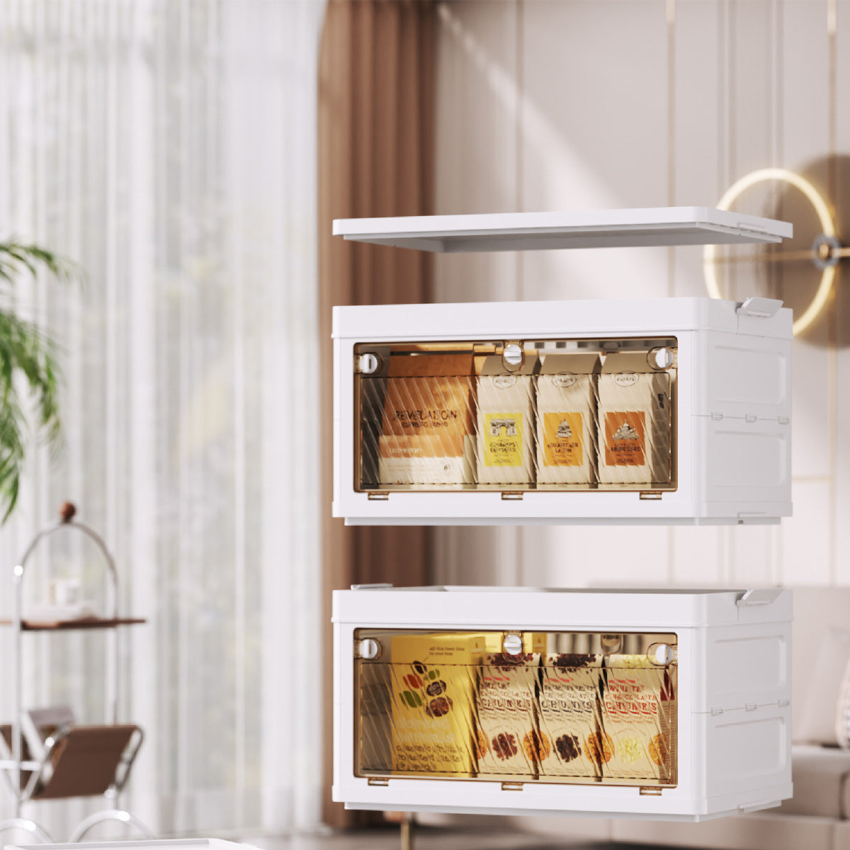 46cm Foldable Storage Cabinet Two Heights | StorageOZ