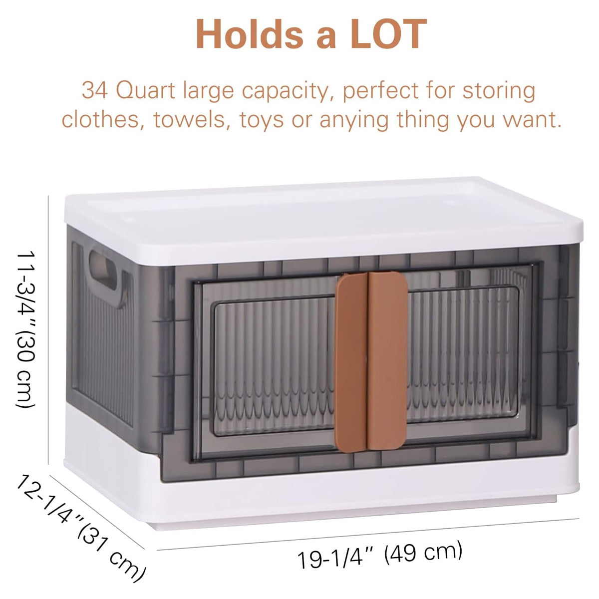 Lidded Large Storage Box Two Colours Set | StorageOZ