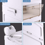 46cm Foldable Storage Cabinet Two Heights | StorageOZ