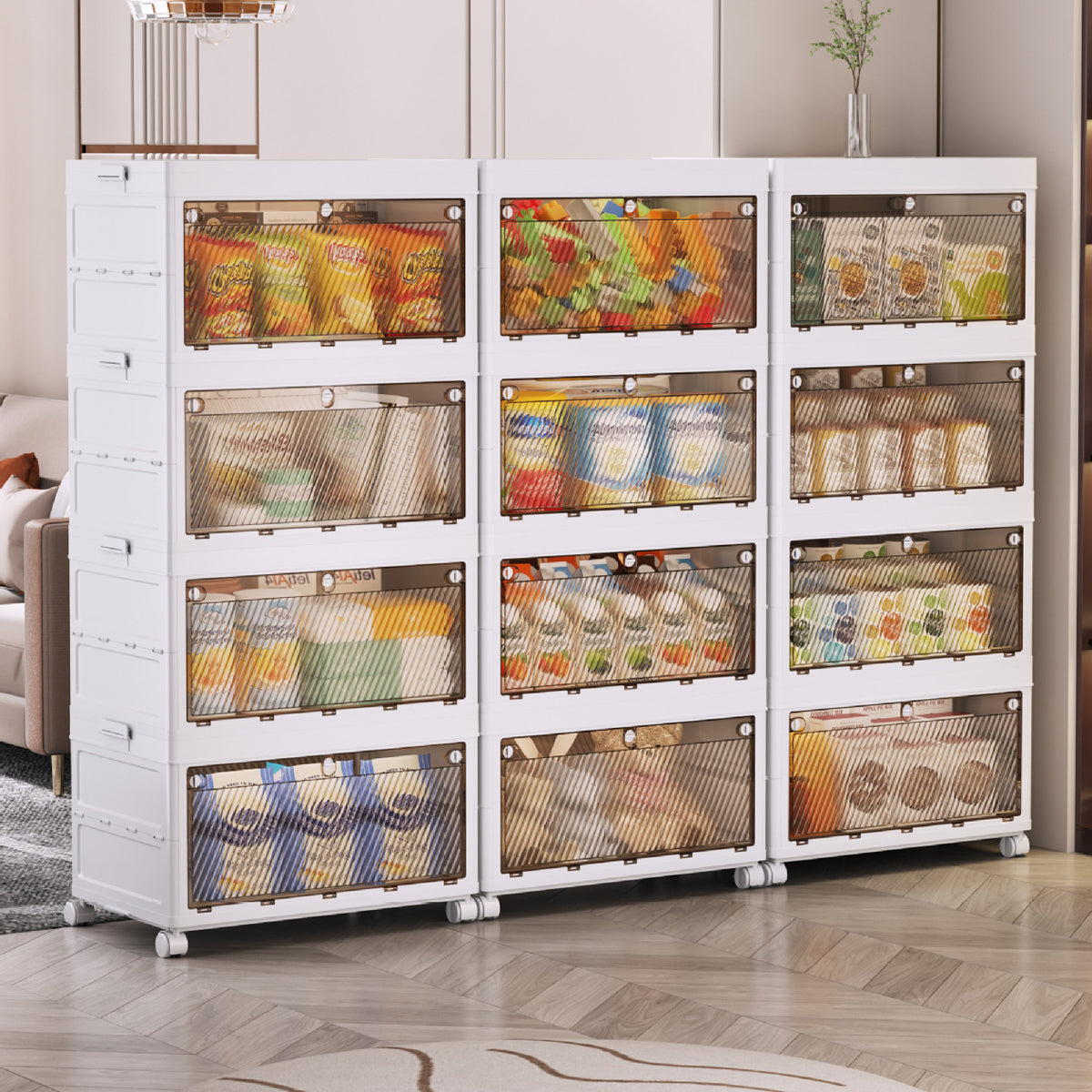 46cm Foldable Storage Cabinet Two Heights | StorageOZ