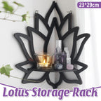 Lotus Shaped Wooden Wall Display Shelf Set | StorageOZ
