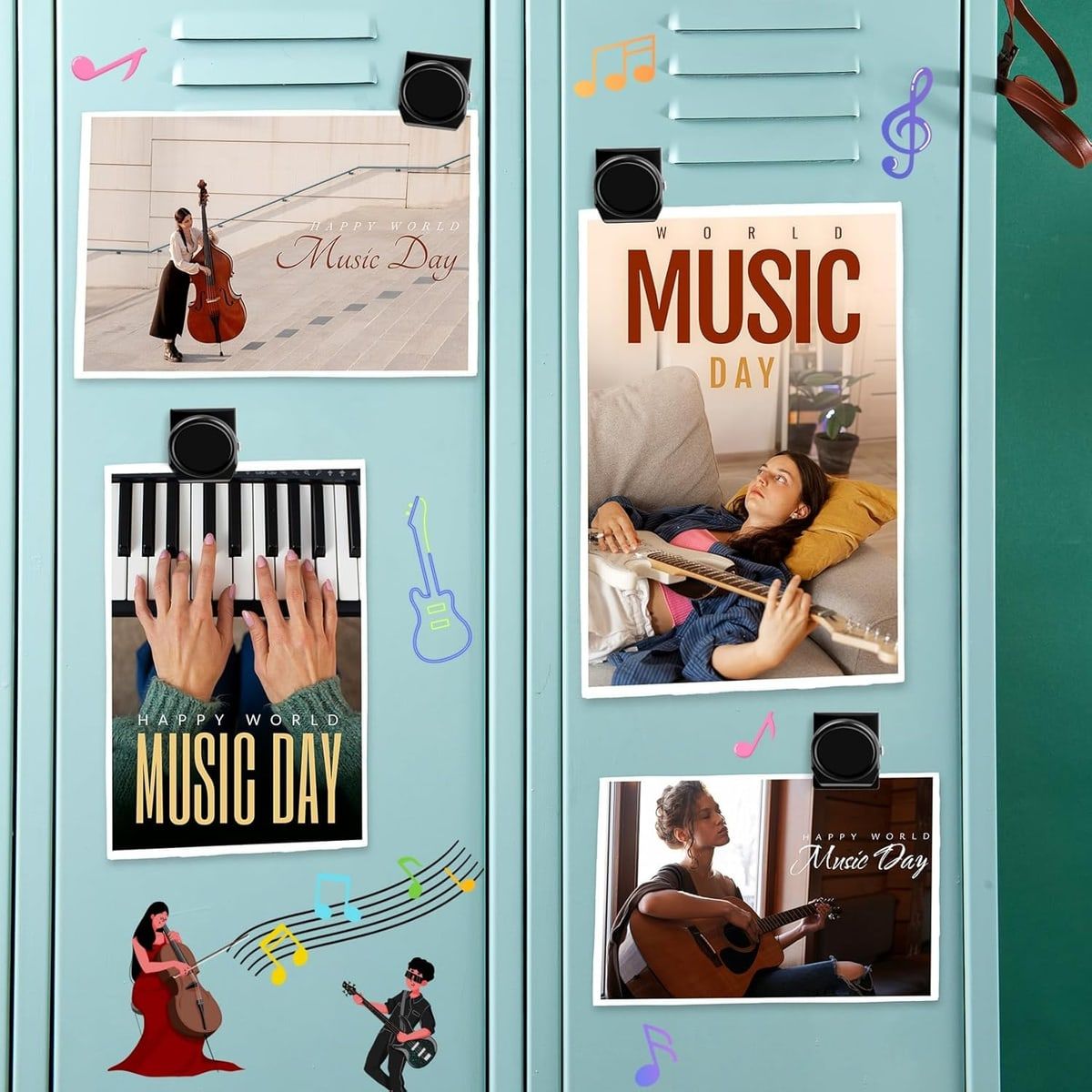 5 Pcs Magnetic Clips Desk Storage Organiser | StorageOZ