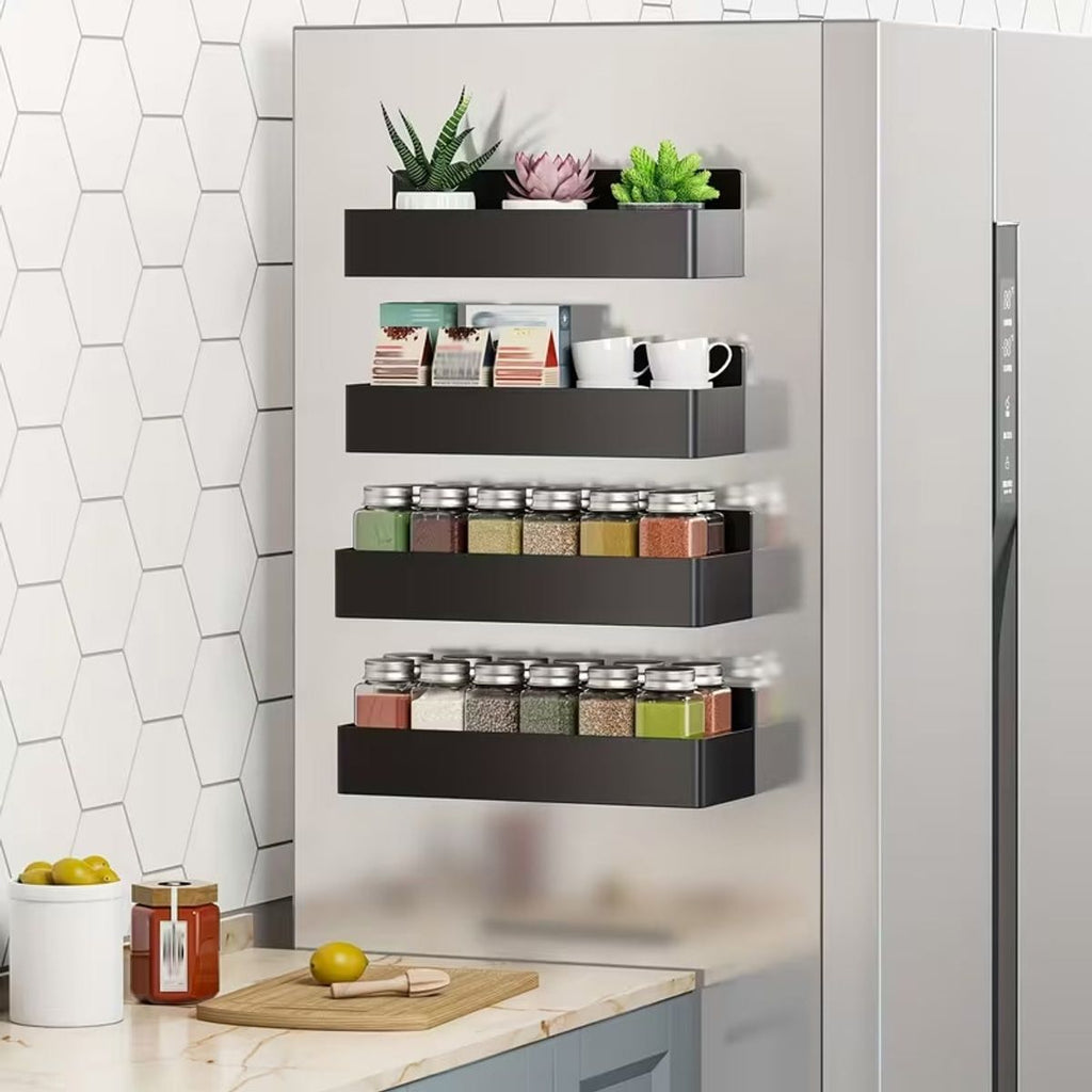 4 Pcs Magnetic Wall Storage Racks Organiser | StorageOZ