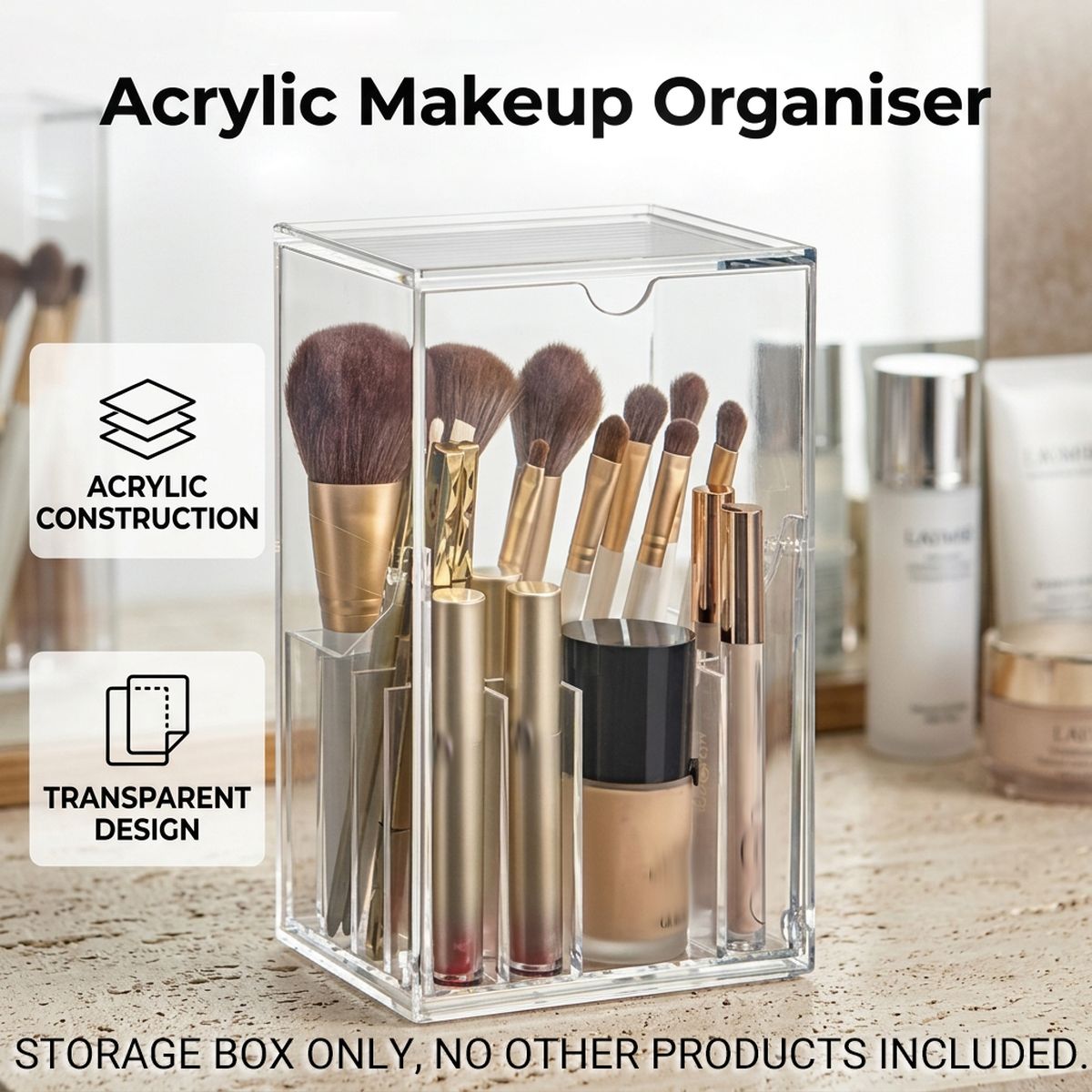 Makeup Brush Holder Desk Storage Organiser | StorageOZ