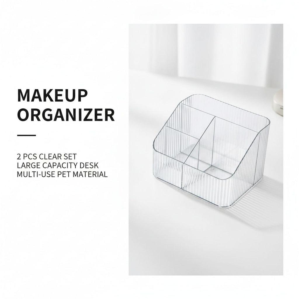 2 Pcs Makeup Storage Organiser Boxes Set | StorageOZ
