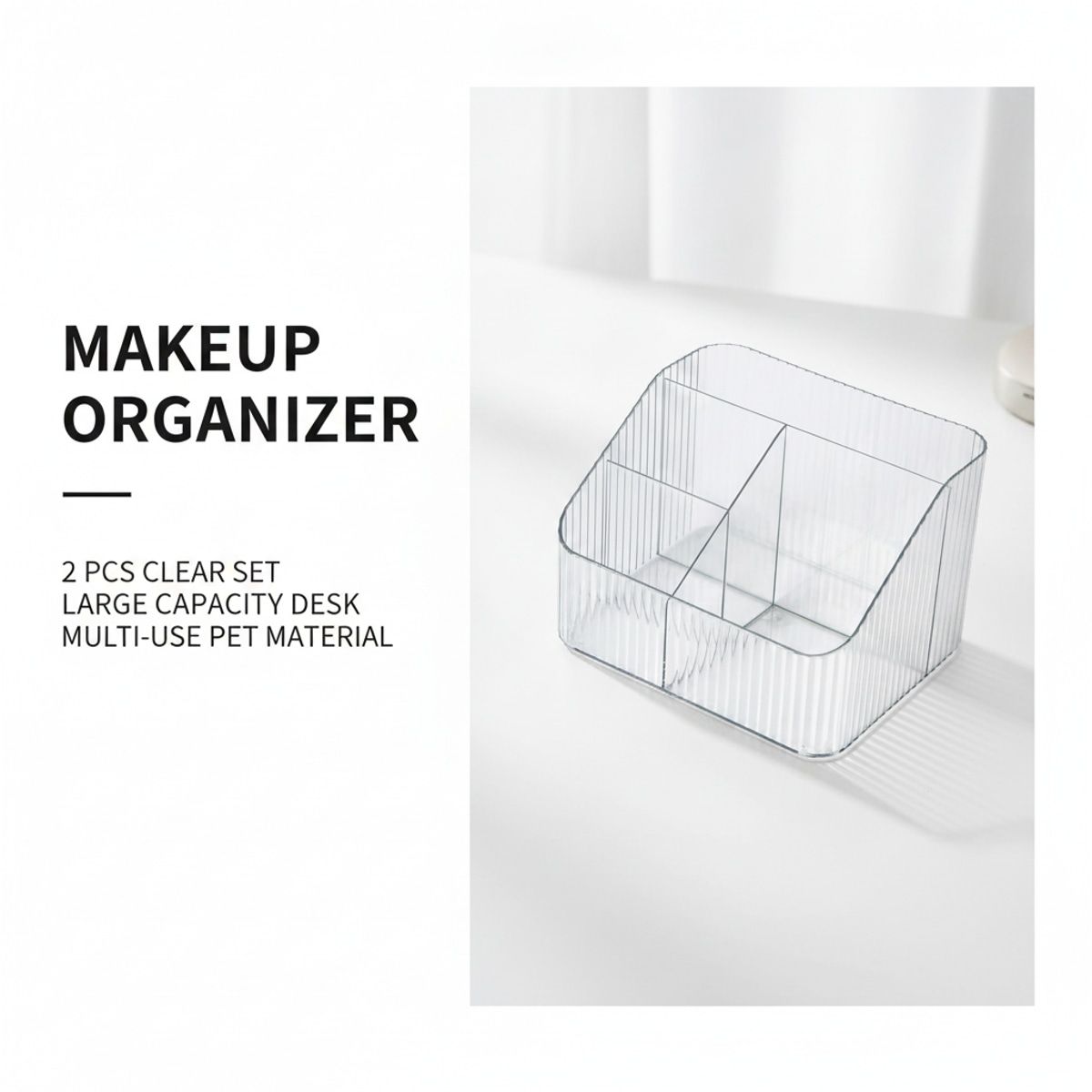 2 Pcs Makeup Storage Organiser Boxes Set | StorageOZ
